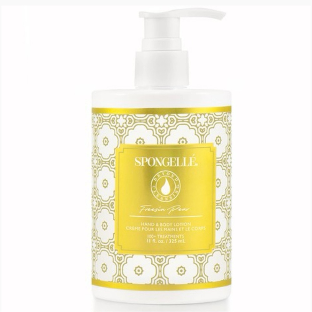 Spongelle Freesia Pear Hand &‎ Body Lotion.
